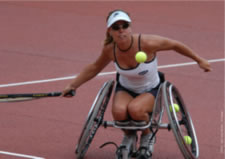 Sonja Peters. Dutch Wheelchair Tennis Player