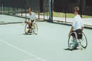 wheelchair tennis doubles pair